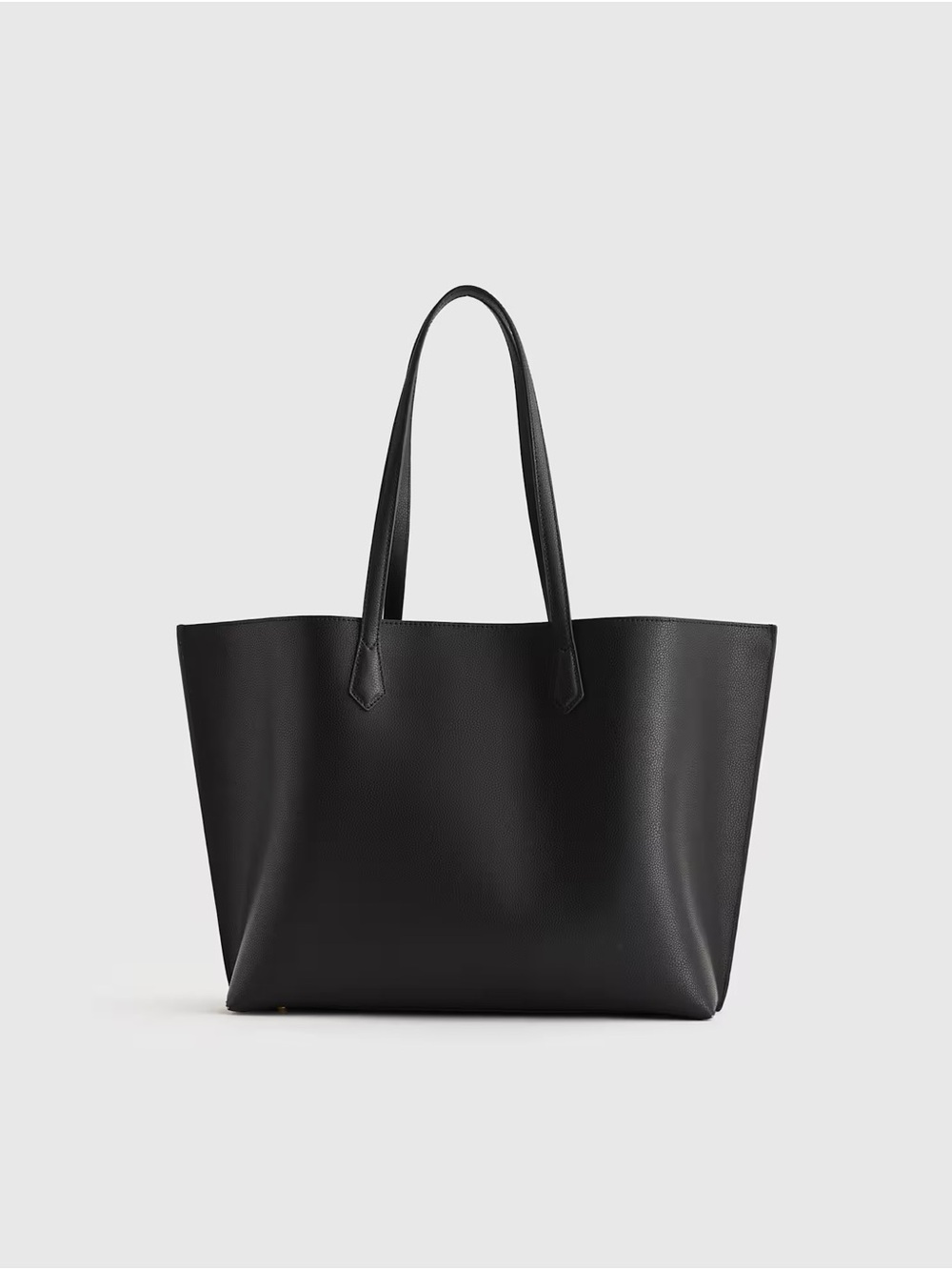 Black Leather Tote Bag